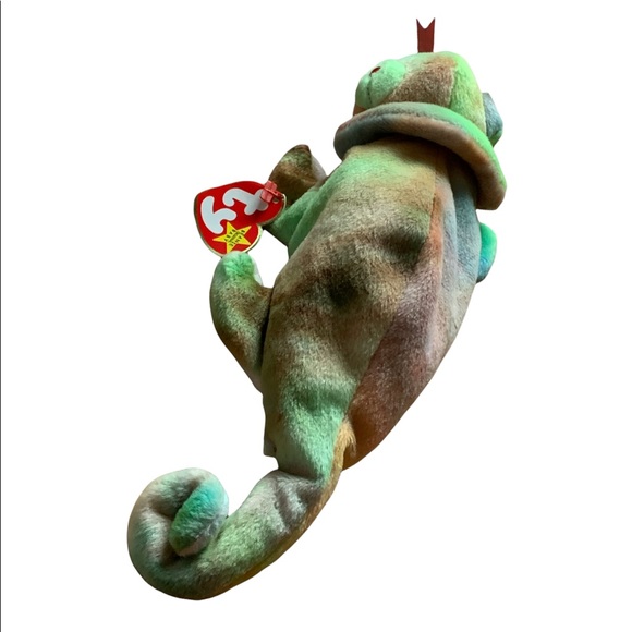 Ty Beanie Babies - Rainbow The Chameleon - Picture 3 of 6